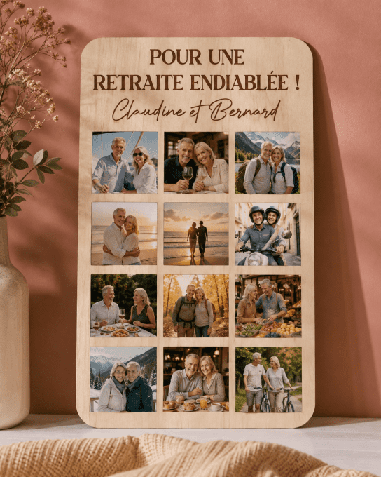 Panneau photo de retraite, panneau d’anniversaire ou retraite cadeau personnalisé