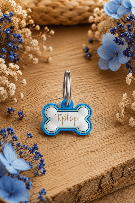 Médaille d'identification nonosse en silicone personnalisé