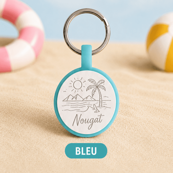 Médaille d'identification en silicone phosphorescente personnalisée