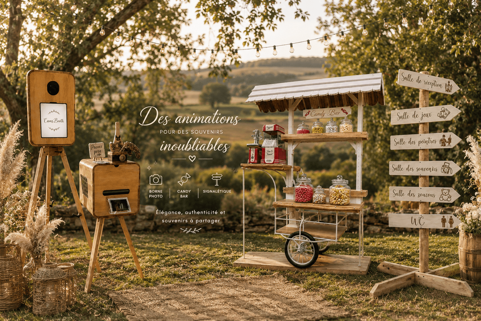 location de photobooth candy bar normandie