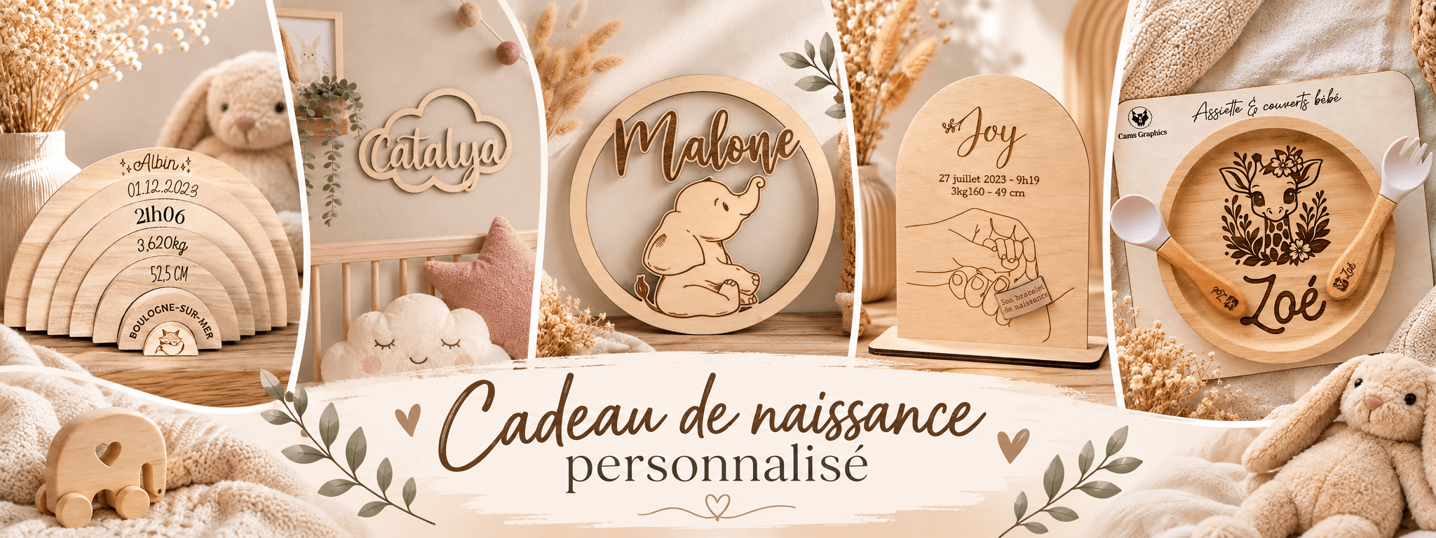 cadeau de naissance personnalisé