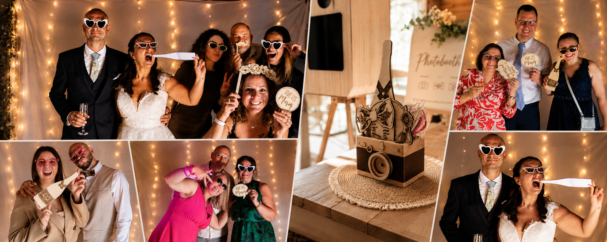 Louez votre Photobooth en Bois en Normandie (Rouen, Louviers, Évreux). Impression instantanée, qualité reflex et accessoires funs.