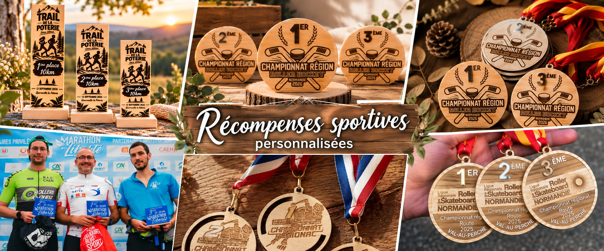 médailles et trophées personnalisés